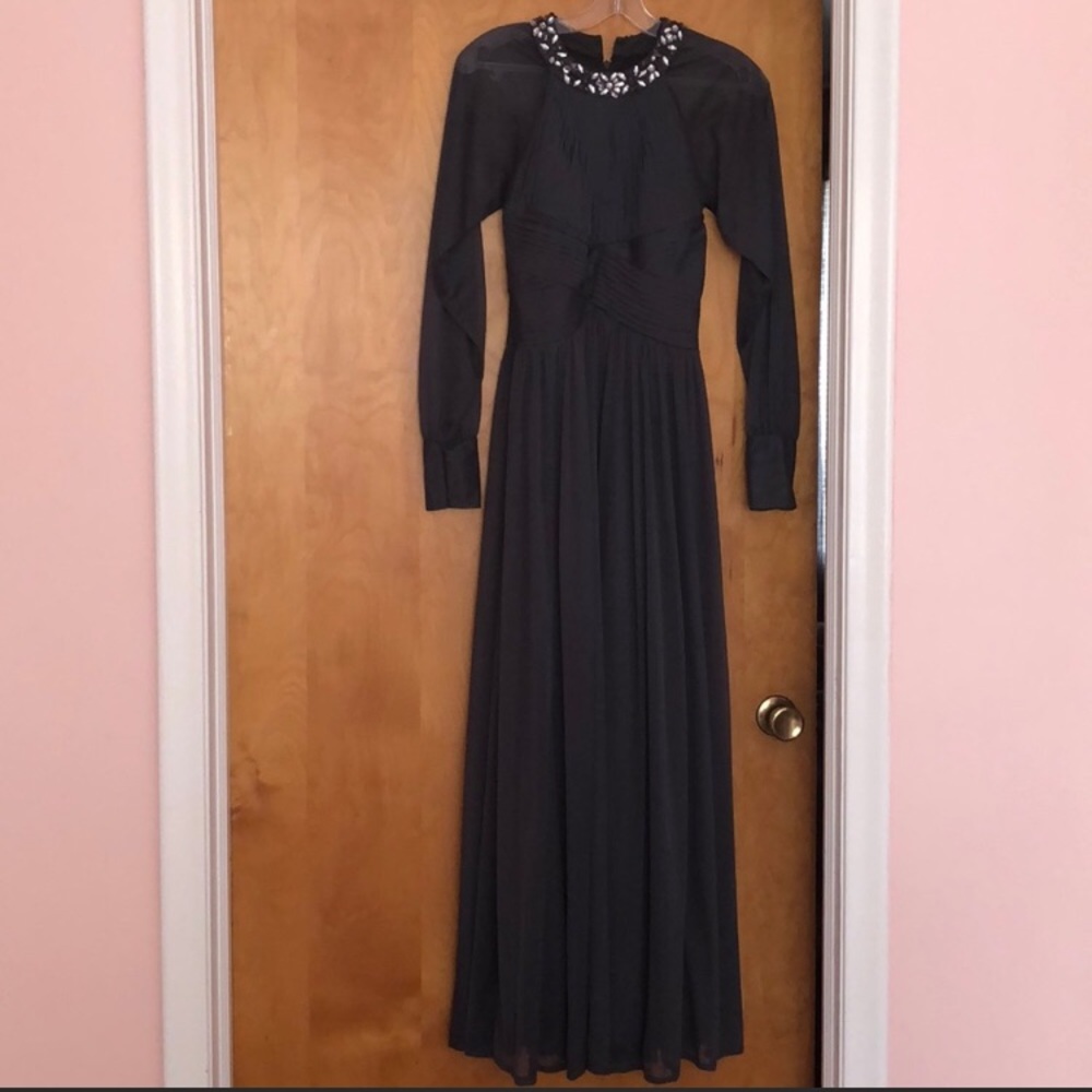 Gray long dress